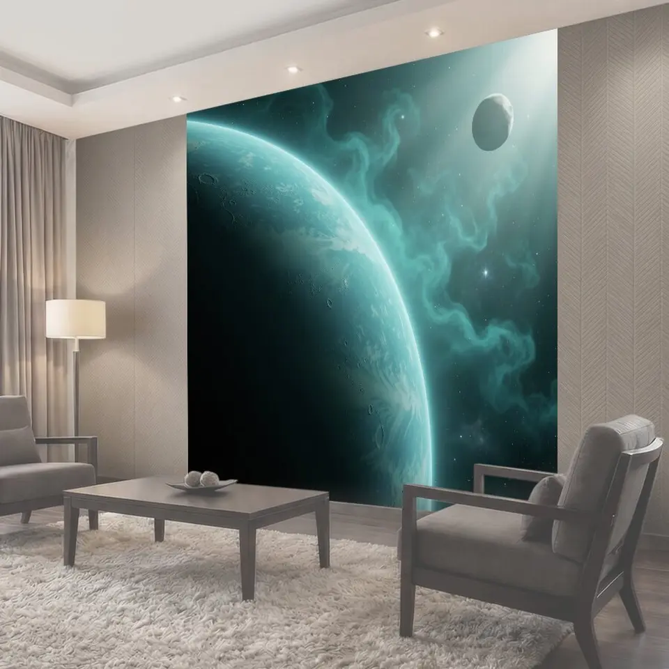 Фотообои Космический пейзаж с планетами