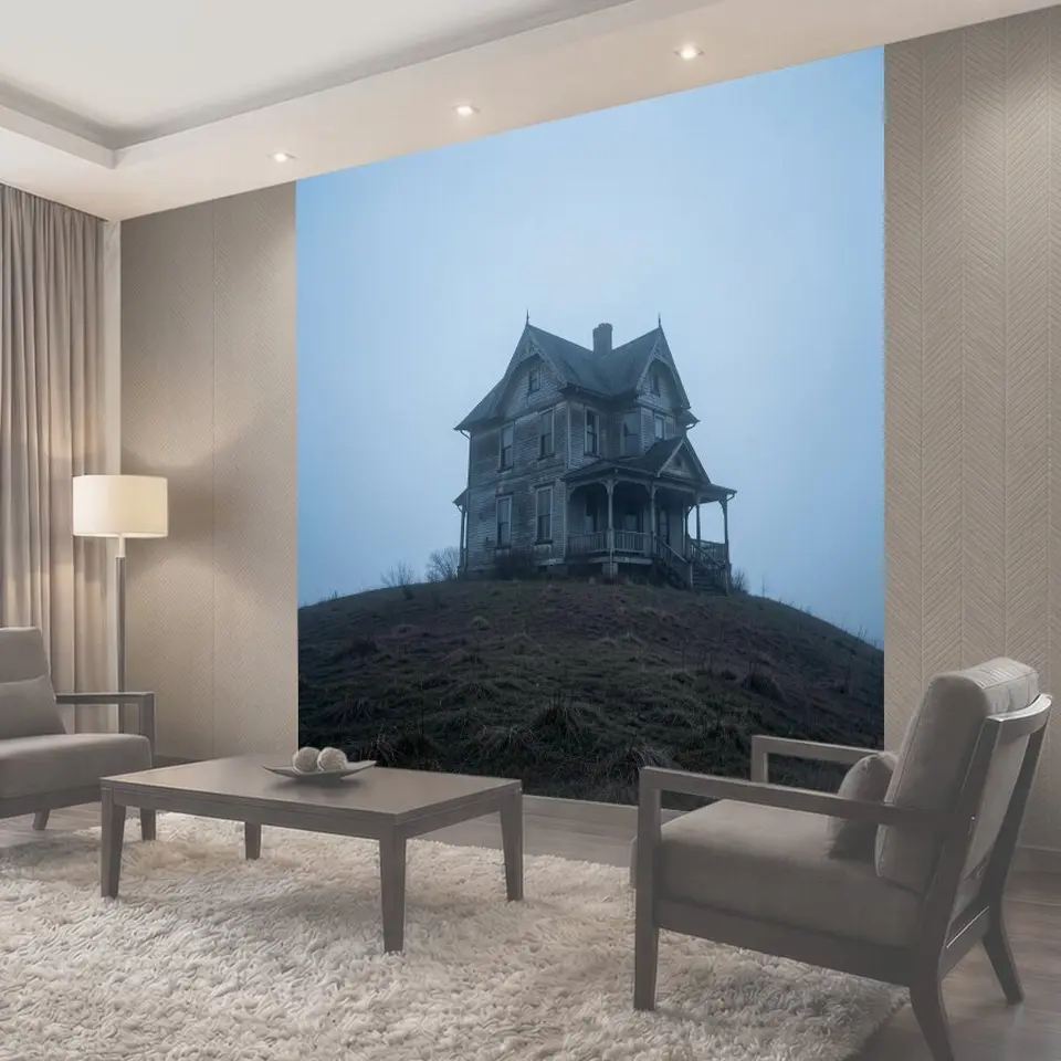 Фотообои Старый викторианский дом в тумане