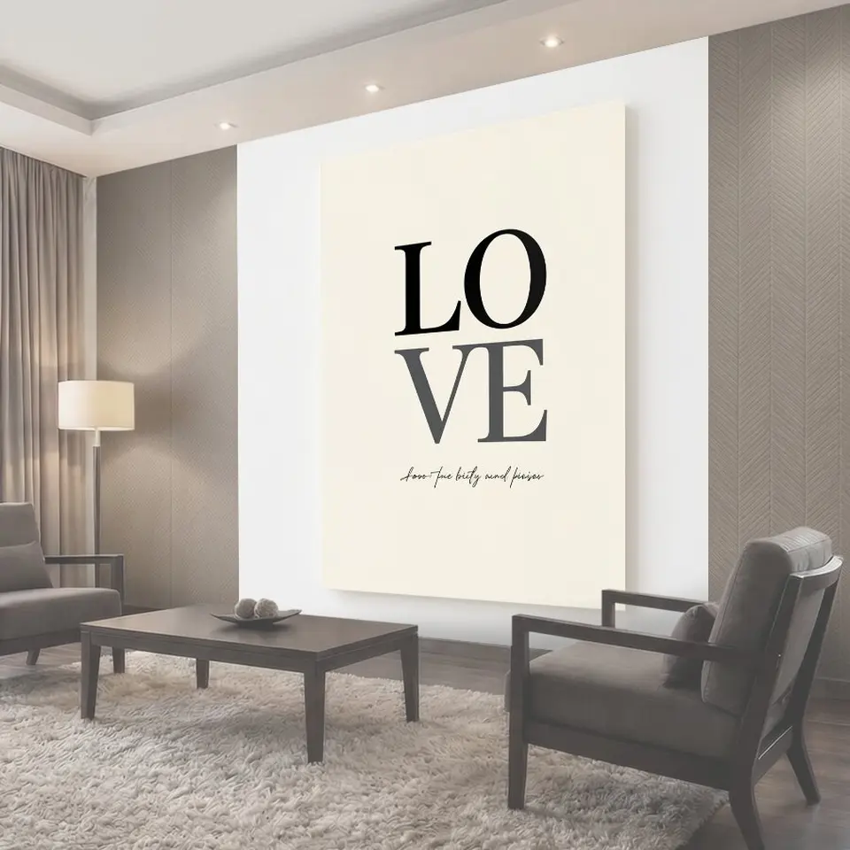 Фотообои Типографическая надпись LOVE