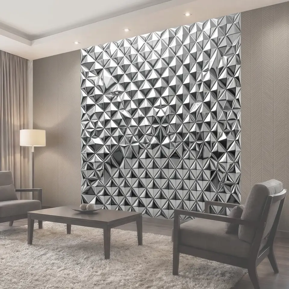 Фотообои Геометрическая 3D текстура пирамид