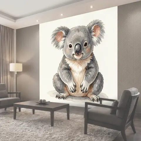 Фотообои Милый коала в акварели