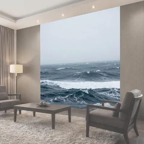 Фотообои Штормовое море и волны