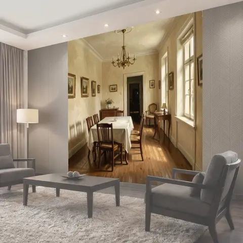 Фотообои Светлая классическая столовая комната