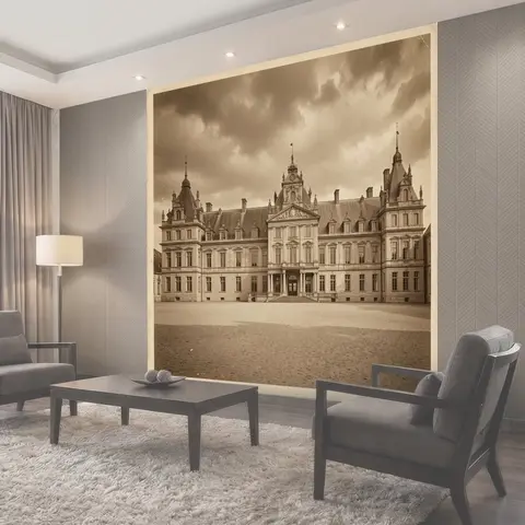 Фотообои Старинный дворец с шпилями