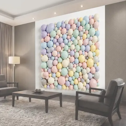 Фотообои Пастельные 3D-шары