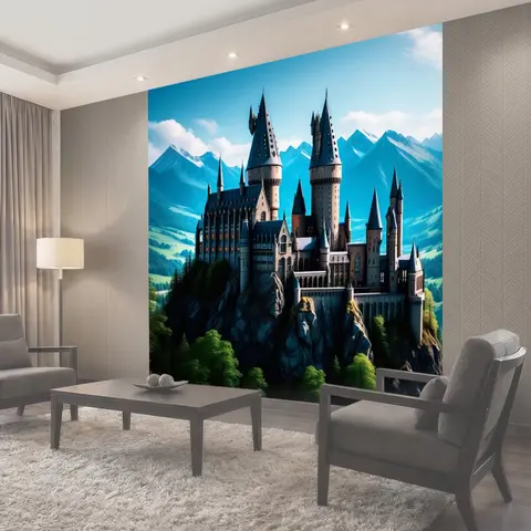 Фотообои Замок с hogwarts-style школой магии