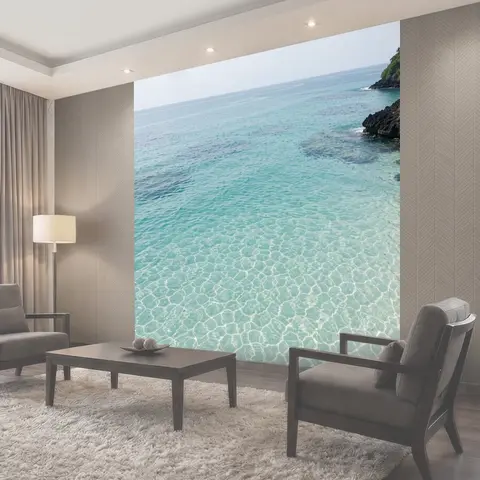 Фотообои Бирюзовое море у скал