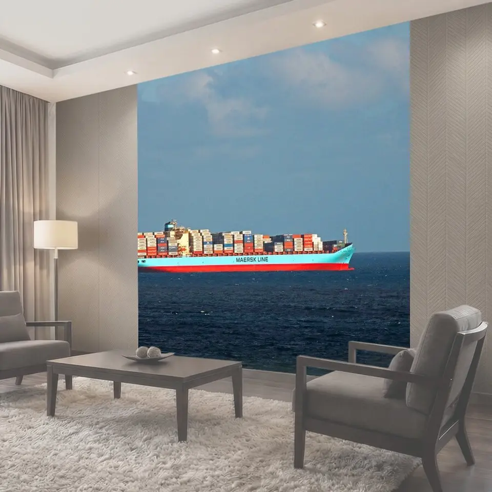 Фотообои Контейнер корабль на море, море, океан