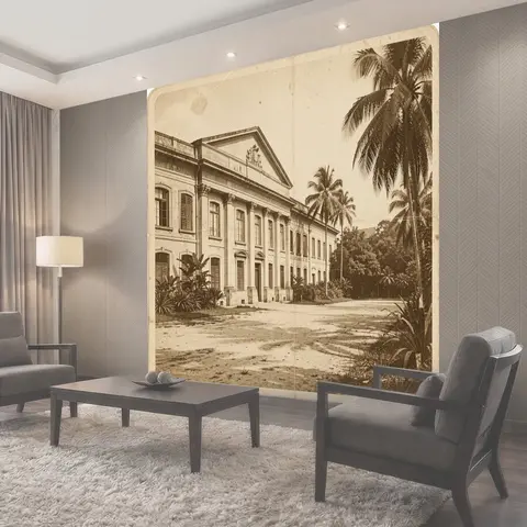 Фотообои Старинный особняк в тропиках