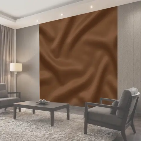Фотообои Коричневая драпировка с мягкими складками
