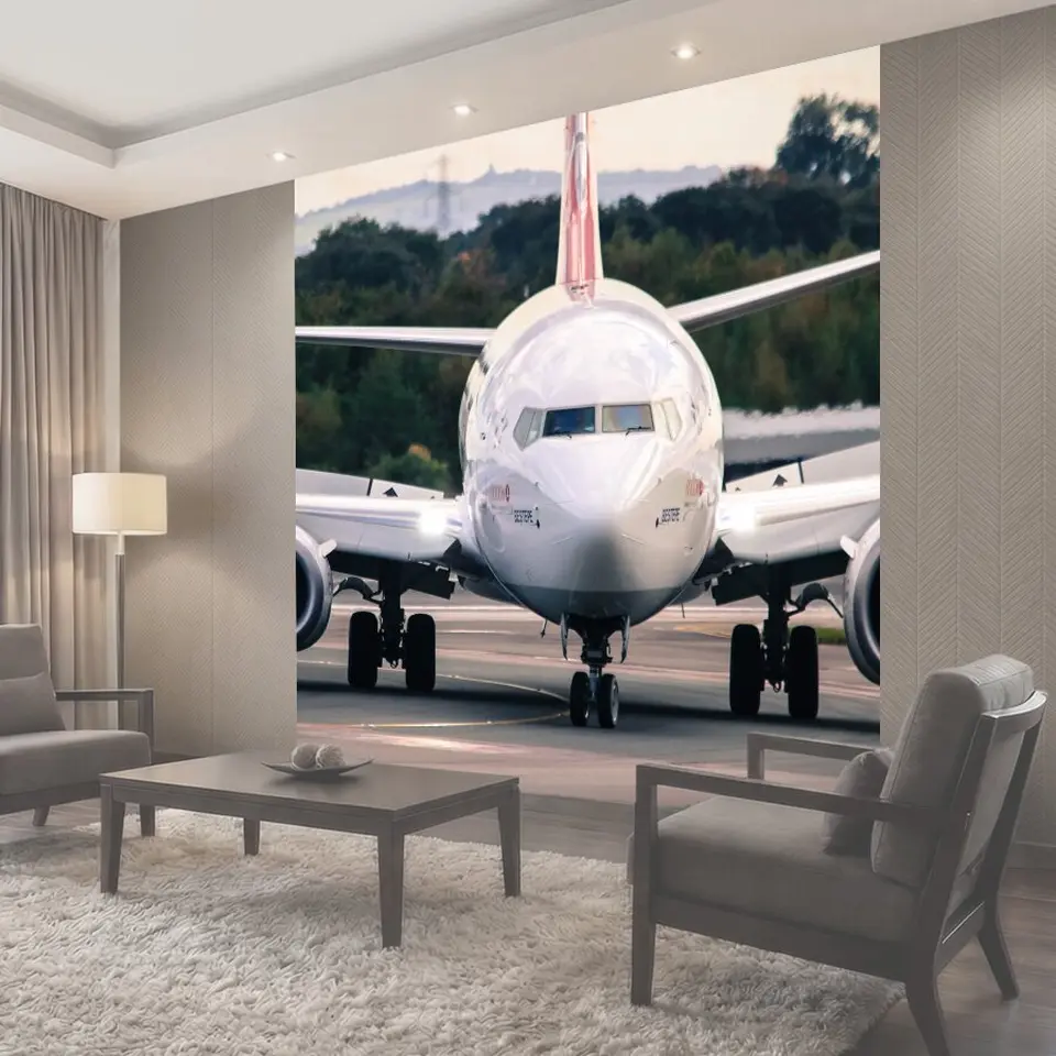 Фотообои Boeing 737, самолет, манчестер аэропорт