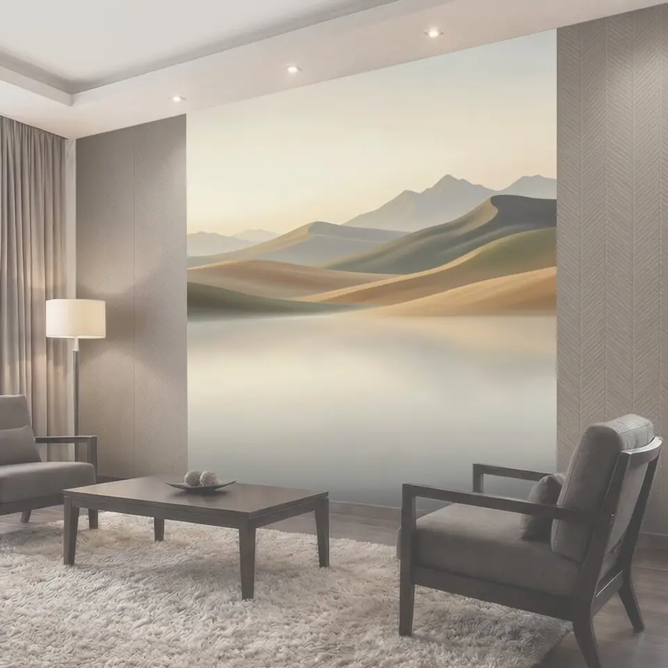 Фотообои Пустынные дюны и горы