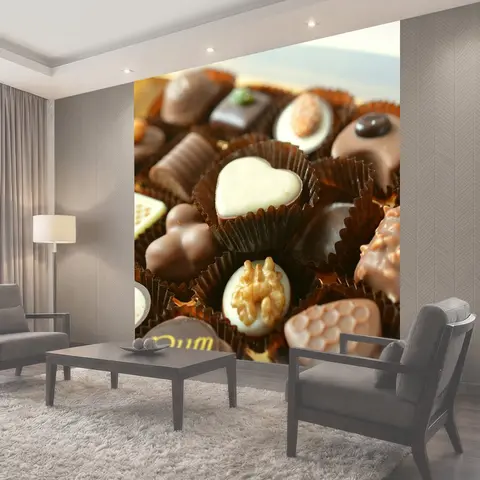 Фотообои Шоколадные конфеты, еда, сладости