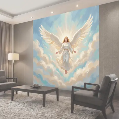 Фотообои Небесный ангел среди облаков