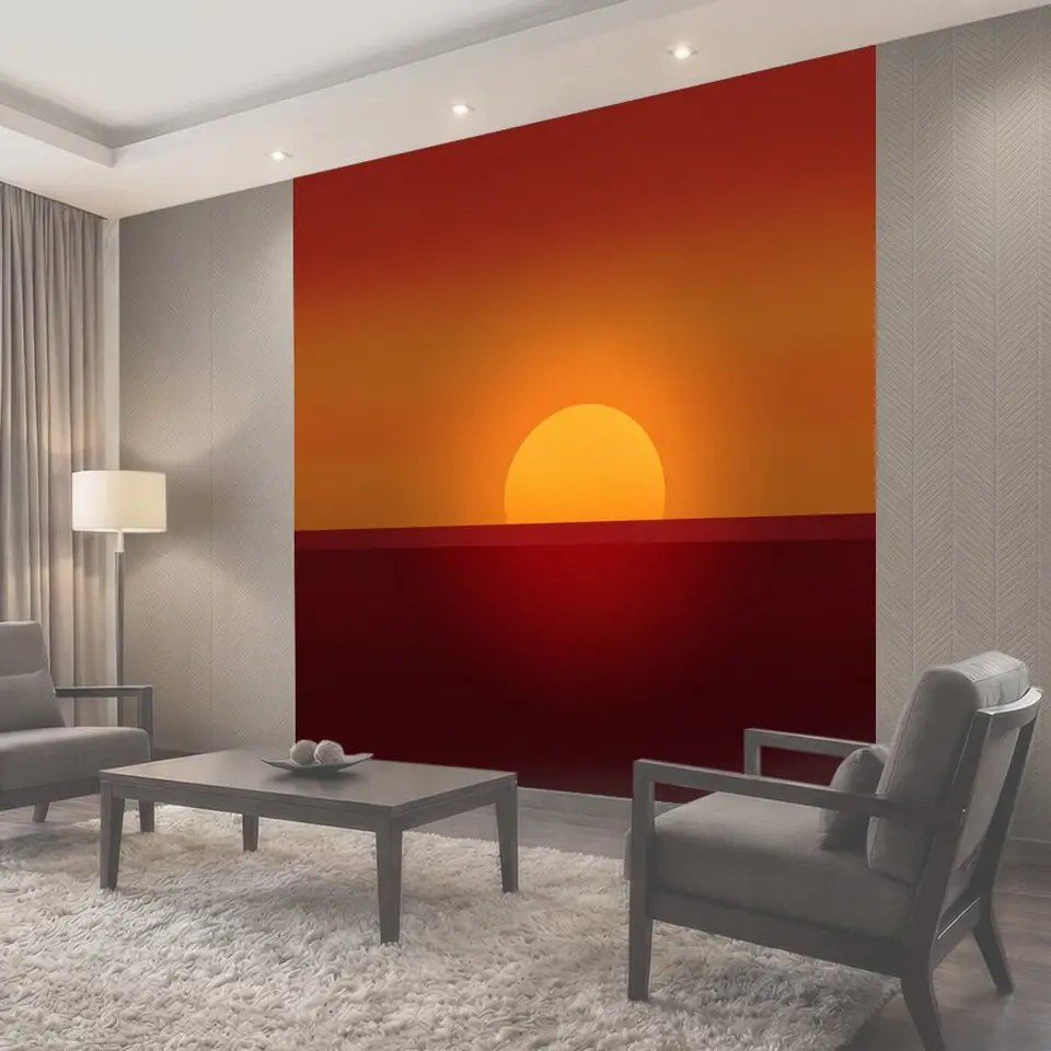 Фотообои Солнечный закат над морем