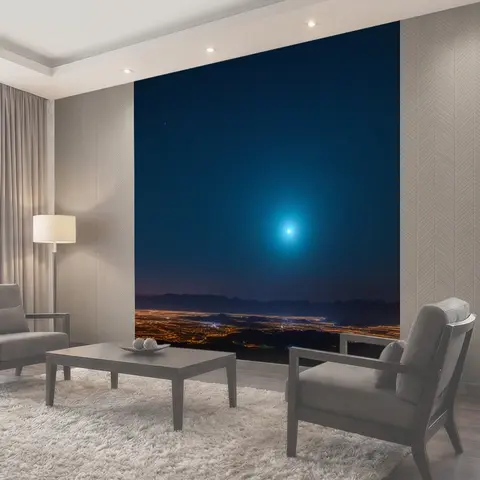 Фотообои Загадочные огни на небе
