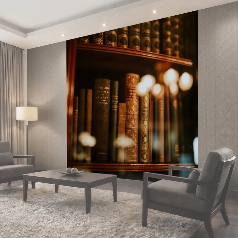 Фотообои Книги, библиотека, книжный шкаф
