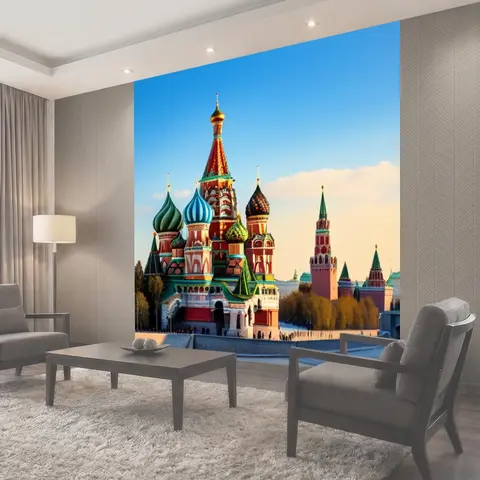 Фотообои С кремлем смешной
