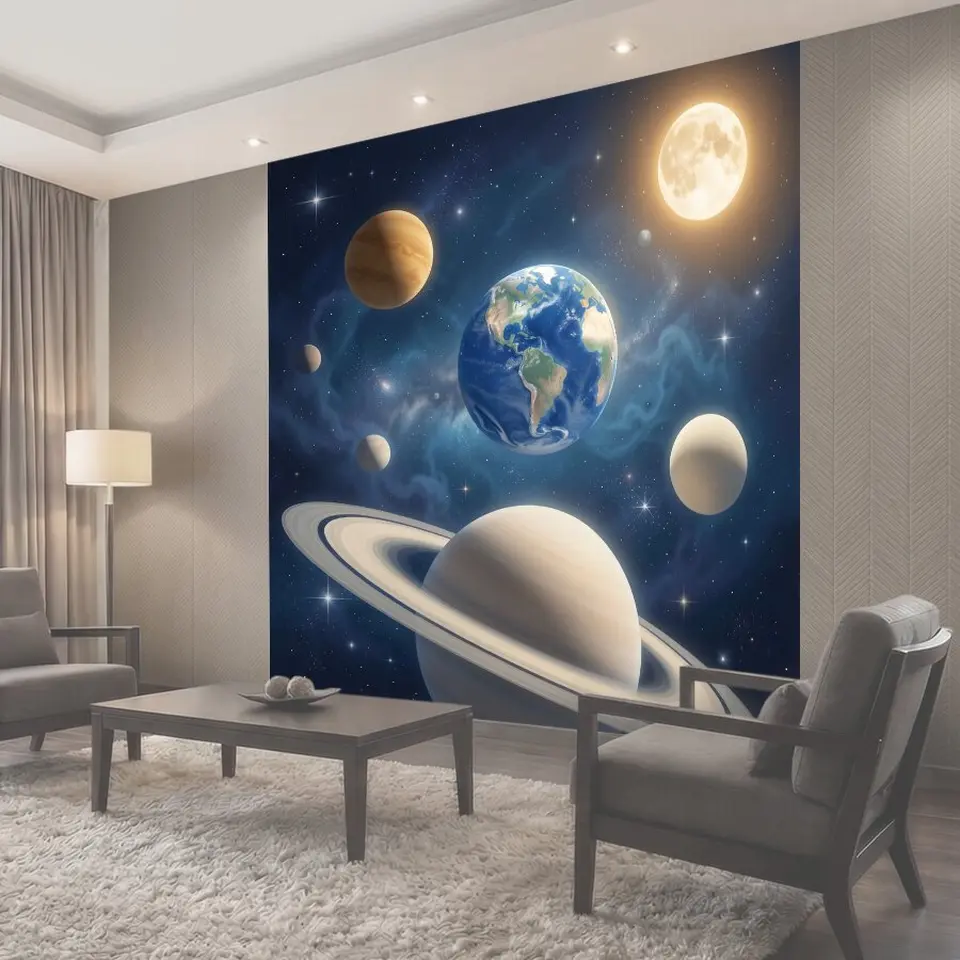 Фотообои Планеты и Земля в космосе