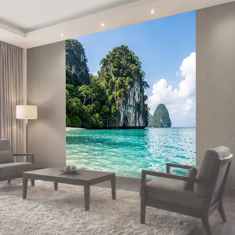 Фотообои Тропический остров и бирюзовое море