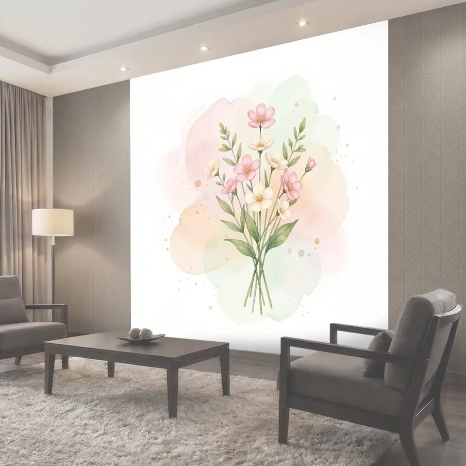 Фотообои Нежный букет полевых цветов