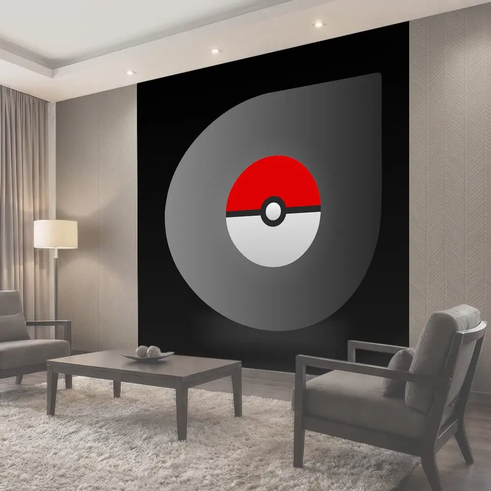 Фотообои Покемон, pokeball, красный