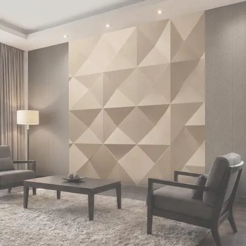 Фотообои Геометрический 3D-паттерн бежевый