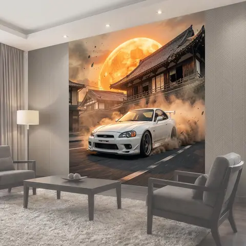 Фотообои Спортивное купе в японском квартале