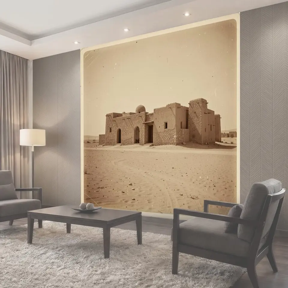 Фотообои Старинное здание в пустыне