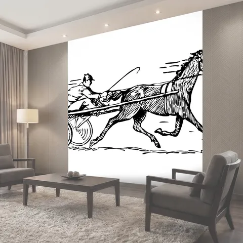 Фотообои Иллюстрация Скачки Клипарт