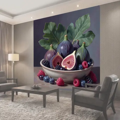 Фотообои Спелый инжир и ягоды