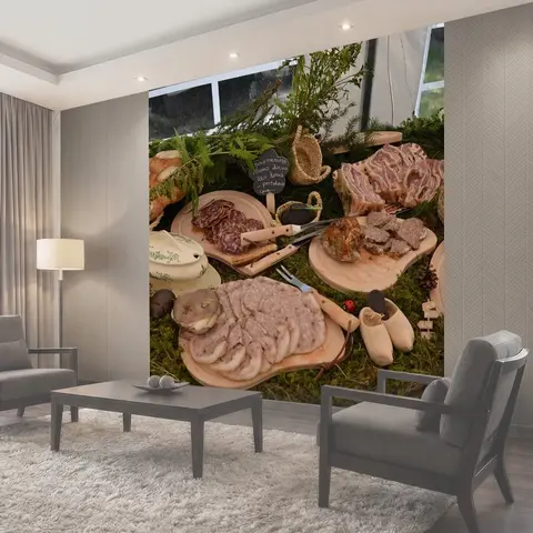 Фотообои Гастроном, шведский стол, буфет