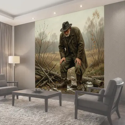 Фотообои Седой путник в тумане