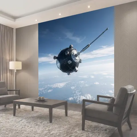 Фотообои Космический спутник над Землей