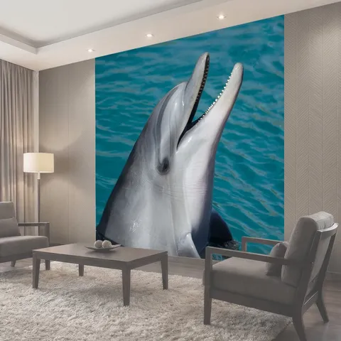Фотообои Дельфин, Tursiops truncatus Обои Природа и Чудеса, Животные океана, морских млекопитающих Delphinidae милый…