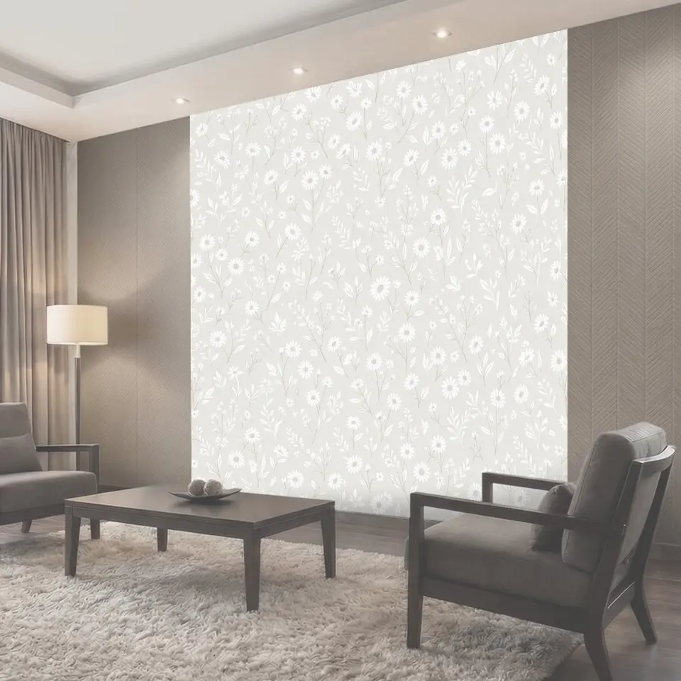 Фотообои Нежный цветочный микропаттерн
