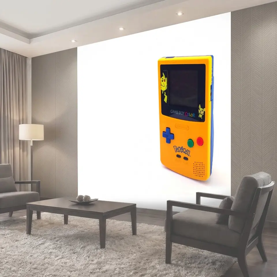 Фотообои Nintendo Game Boy Color Pokemon Изогнутый вид желтой