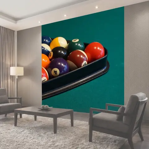 Фотообои Бильярд, мячи, игра