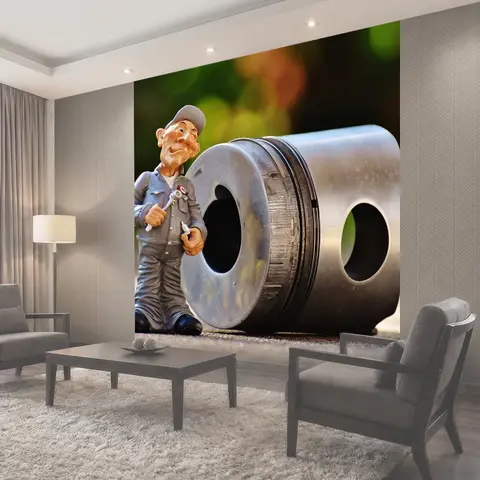 Фотообои Поршневой грузовик, поршень двигателя, заедание поршня