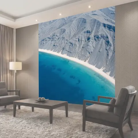 Фотообои Бирюзовое море и скалистый берег