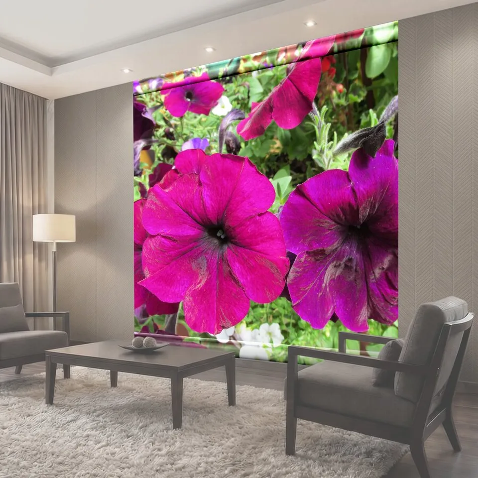 Фотообои Красивые цветы в стеклянной рамки 3d