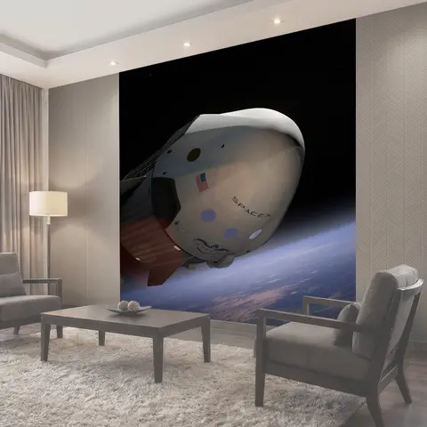 Фотообои Spacex, космический корабль, спутниковое