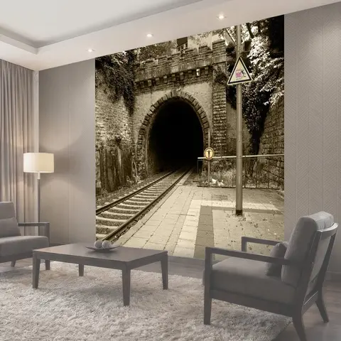 Фотообои Станция, тренироваться, туннель