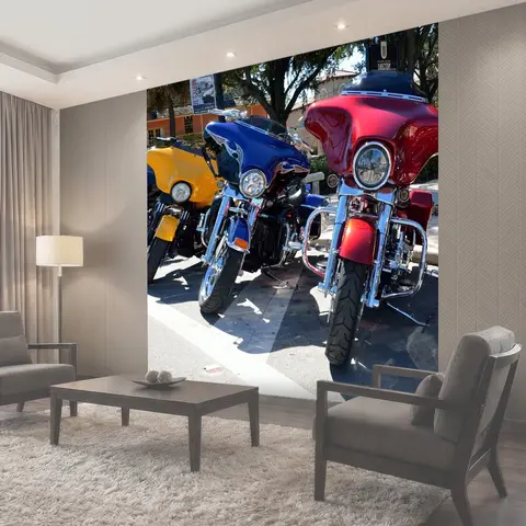 Фотообои Мотоцикл, транспорт, байкер