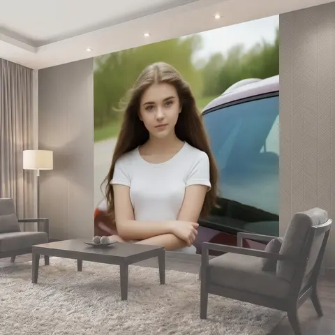 Фотообои Красивая девушка изображения