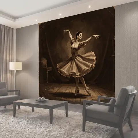 Фотообои Танцовщица в пышной пачке