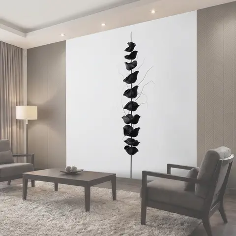 Фотообои Черные цветы на стебле