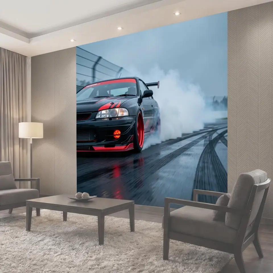Фотообои Спортивное авто в дрифте
