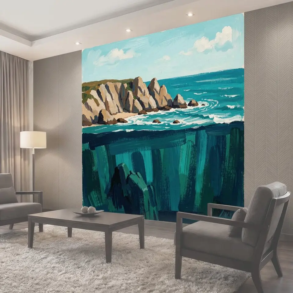 Фотообои Морские скалы и бирюзовые волны