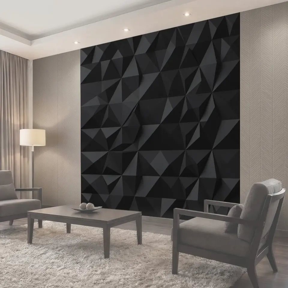 Фотообои Геометрический 3D-мозаичный камень